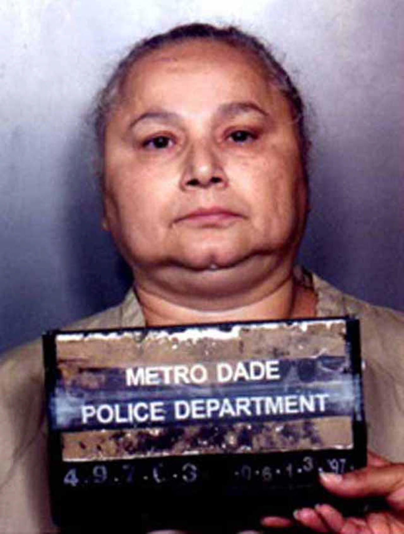 Гризельда Бланко по прозвищу Кокаиновая крестная, застрелена в тюрьме в 1985 году.