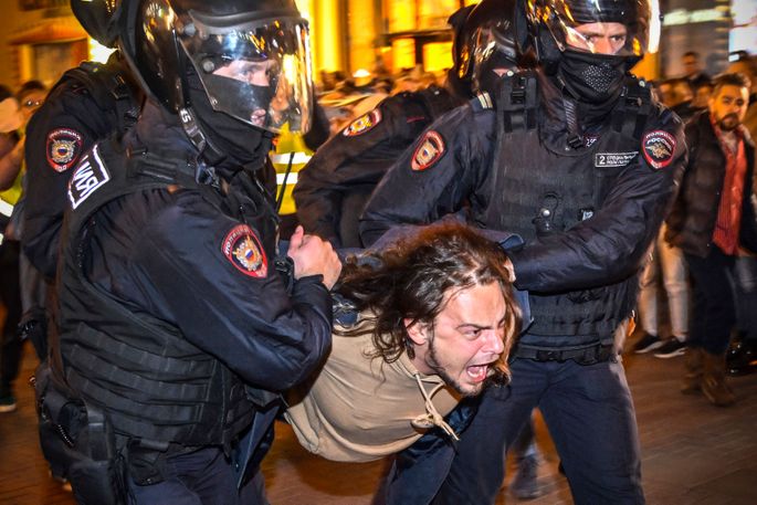 Протесты в Москве.